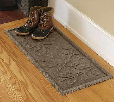 Waterhog Lawson Outdoor Leaf Boot Tray Mat | Pottery Barn (US)