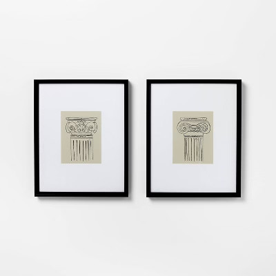 (Set of 2) 16"x20" Architecture Framed Arts - Threshold™ designed with Studio McGee | Target
