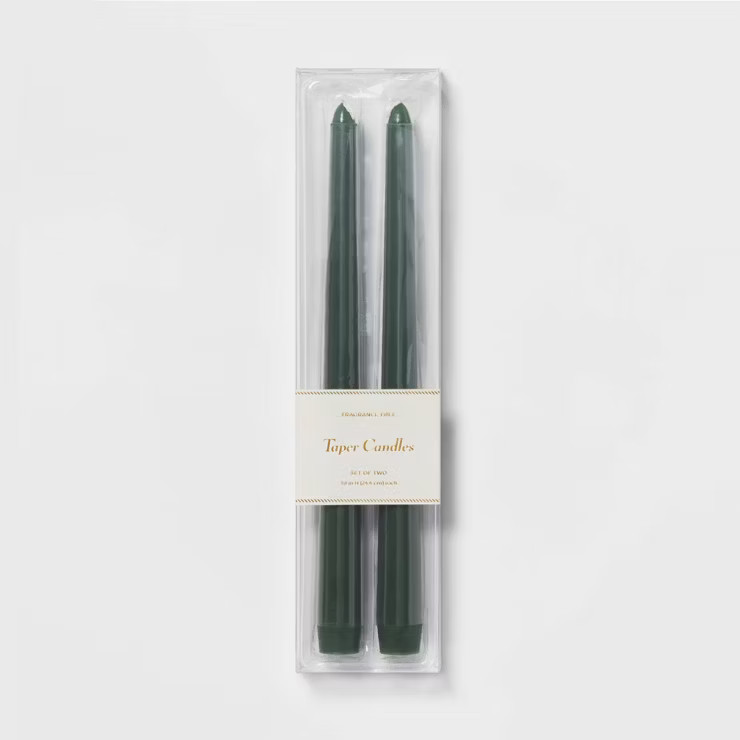 2pk Tapers Green Candle - Threshold™ | Target
