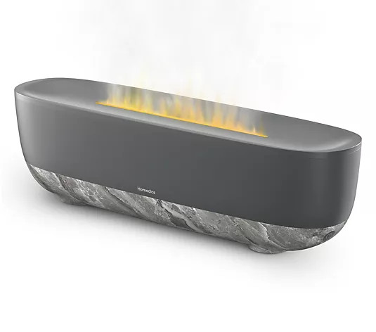 HoMedics Fireside Plus 0.47 Gal Top Fill Ultrasonic Humidifier - QVC.com | QVC