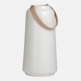 Lido White Vase with Handle by Torre & Tagus - 6" | Linen Chest