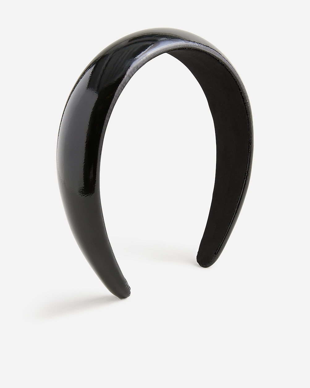 Oversized metallic leather headband | J. Crew US