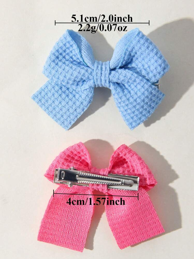 10Pcs/Set New Cute Ribbon Bowknot Hair Clips For Kids Handmade Baby Girls Hair Accessories | SHEIN