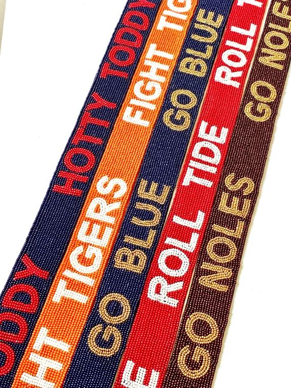 College Beaded Game Day Purse Straps | Etsy (US)