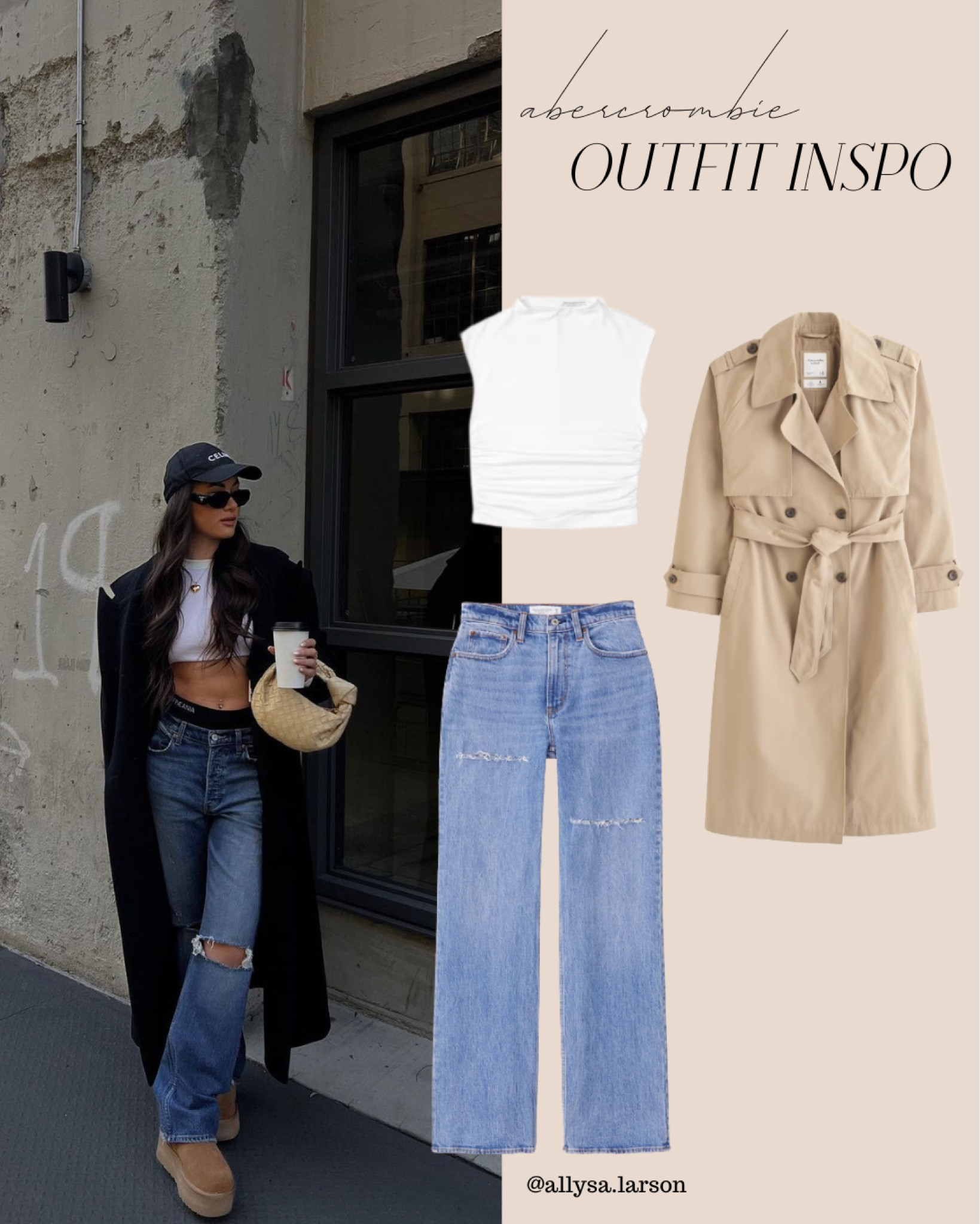 Abercrombie outfit, neutral outfit, denim sale, ripped jeans, Ugg boots, casual outfit 

#LTKxAF #LTKStyleTip #LTKSaleAlert