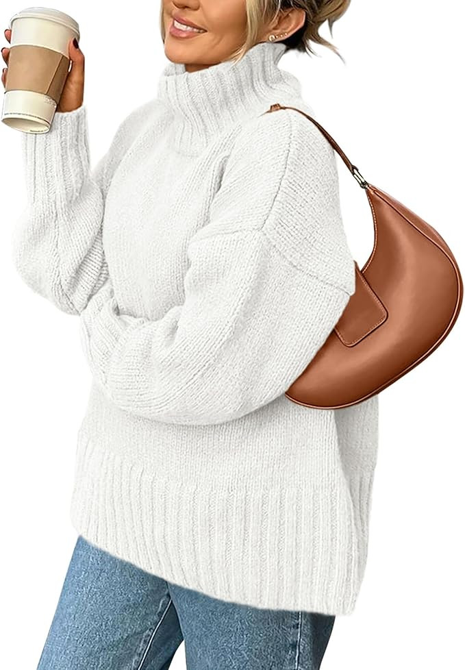 PRETTYGARDEN Women's Winter Clothes Pullover Oversized Sweaters Casual Long Sleeve Chunky Cable K... | Amazon (US)