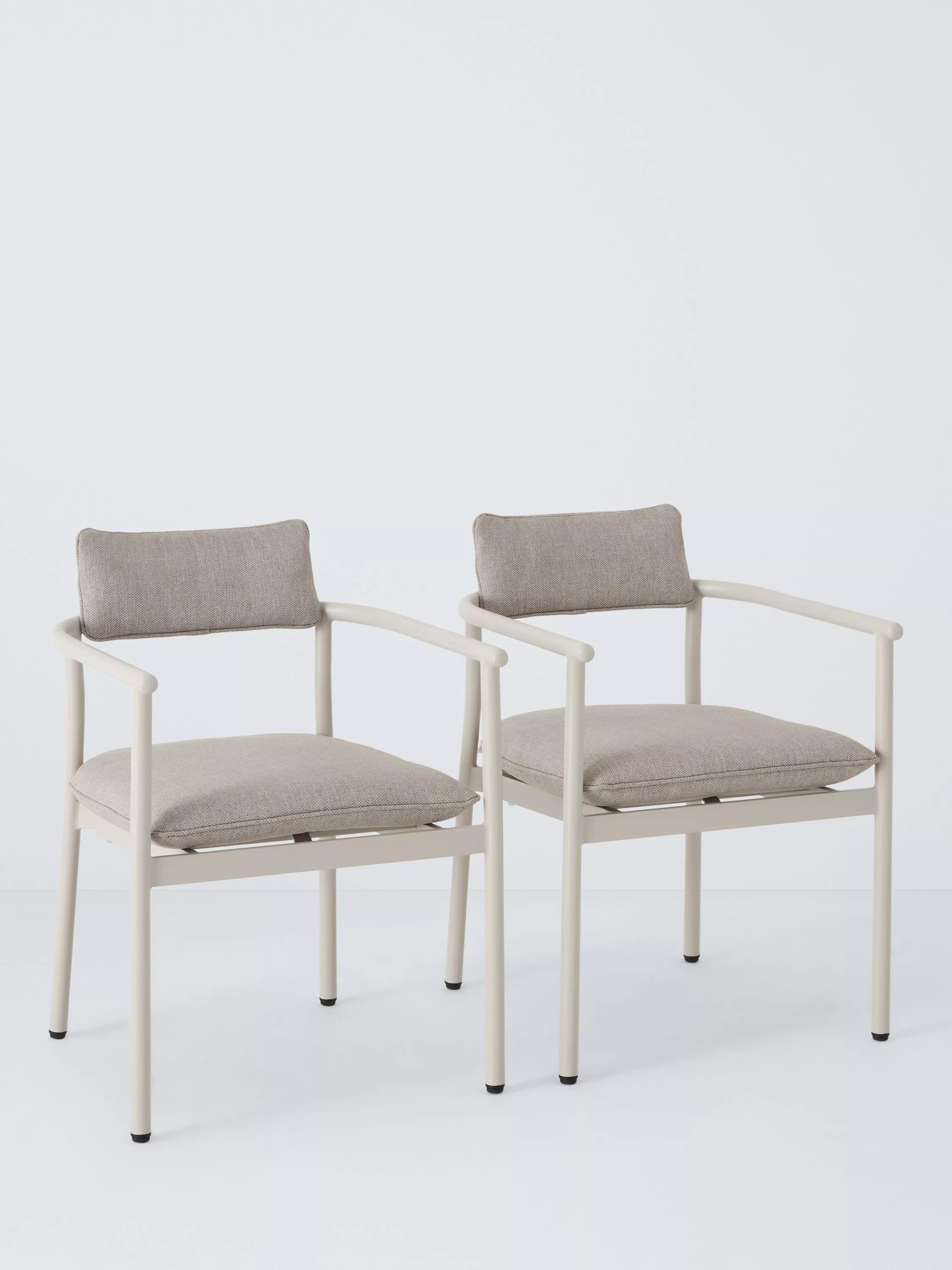 Holte Garden Dining Chairs, Set of 2, Beige | John Lewis (UK)