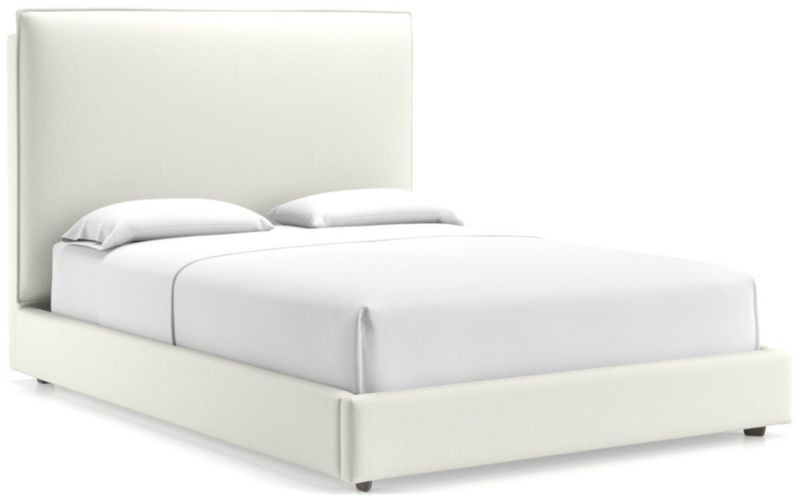 Lotus Upholstered Queen Bed with 53.5" Headboard + Reviews | Crate & Barrel | Crate & Barrel
