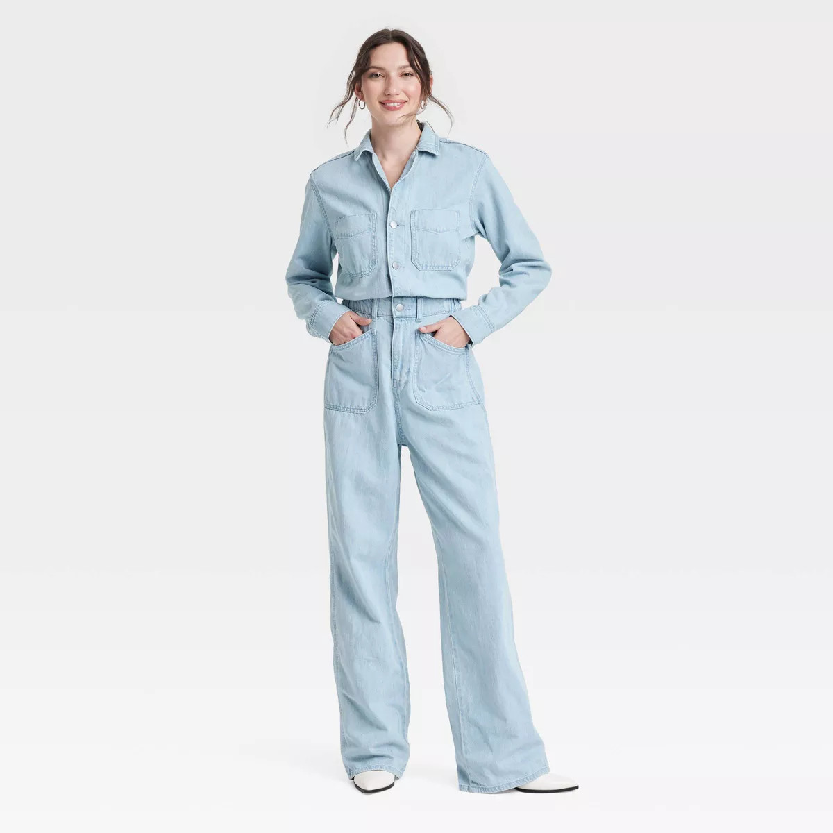 Women's Denim Baggy Jumpsuit - Universal Thread™ | Target