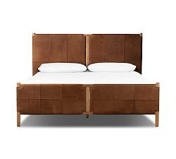 Hester Leather Platform Bed | Pottery Barn (US)