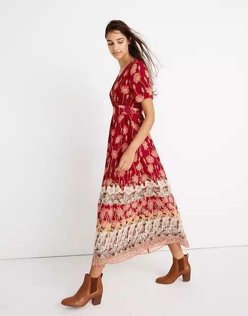 Tulip-Sleeve Maxi Dress in Tall Sunflowers | Madewell