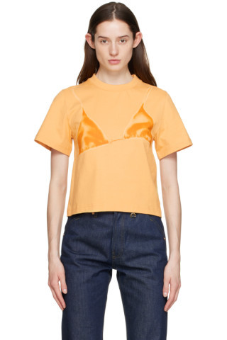 Yellow 'Le T-Shirt Bikini' T-Shirt | SSENSE