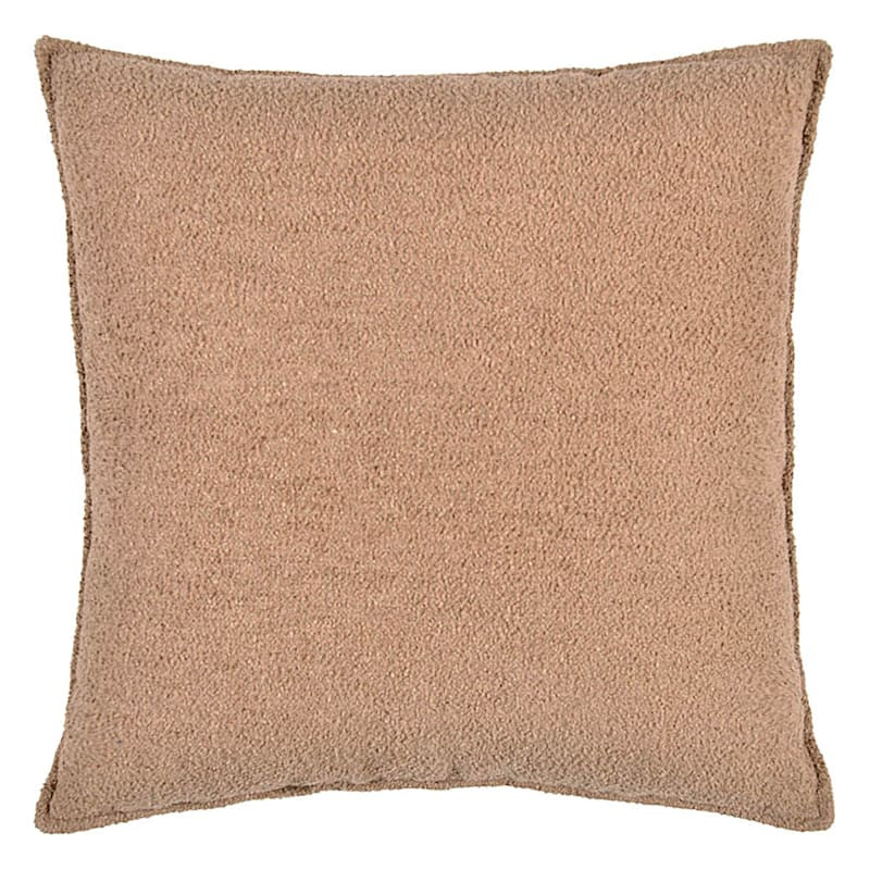 Crosby St. Brown Soft Textured Boucle Throw Pillow, 24" | At Home
