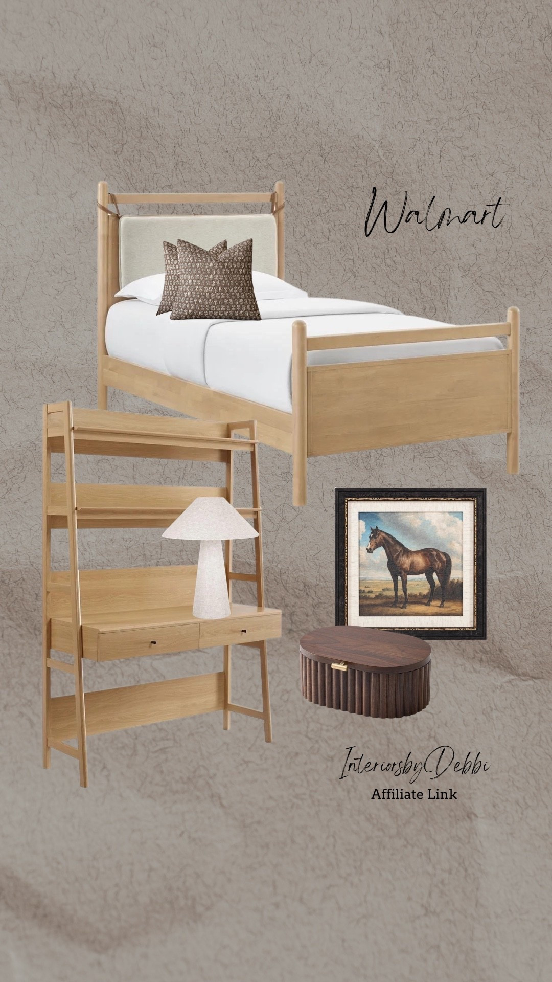 Walmart Find
Twin bed, shelf desk, framed art, lamp, transitional home, modern decor, amazon find, amazon home, target home decor, mcgee and co, studio mcgee, amazon must have, pottery. barn, Walmart finds, affordable decor, home styling, budget friendly, accessories, neutral decor, home finds, buy new arrival, coming soon, sale alert, high end look for less, Amazon favorites, Target finds, cozy, modern, earthy, transitional, luxe, romantic, home decor, budget friendly decor #walmart

#LTKSeasonal #LTKHome