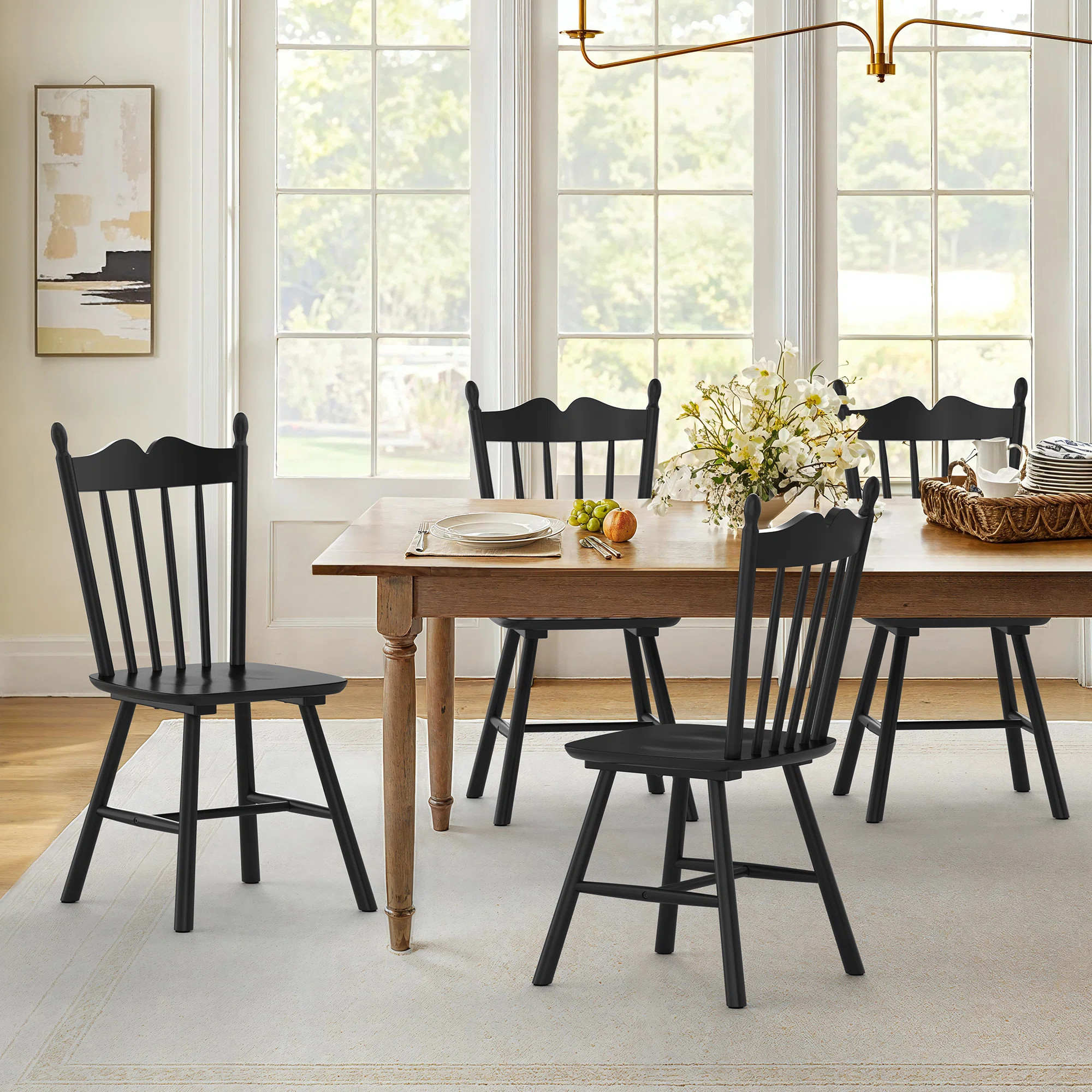 Daisy Solid Wood Side Chairs (Set of 4) | Wayfair North America