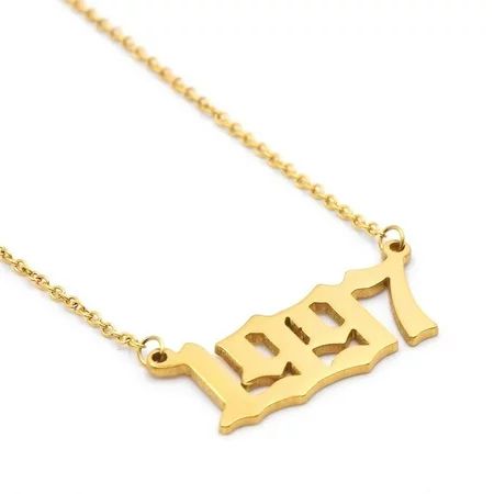 VLINRAS Birth Year Number Pendant Necklace for Women and Girls Birthday Gift Charm Friendship Jewelr | Walmart (US)