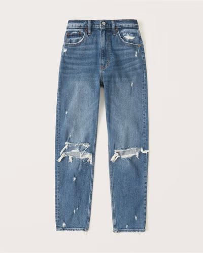 Women's High Rise Mom Jeans | Women's Bottoms | Abercrombie.com | Abercrombie & Fitch (US)