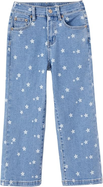 PATPAT Girls Baggy Ripped Jeans 5-14Y, Y2K Vintage Mid Waist Wide Leg Jeans, Trendy Denim Pants w... | Amazon (US)