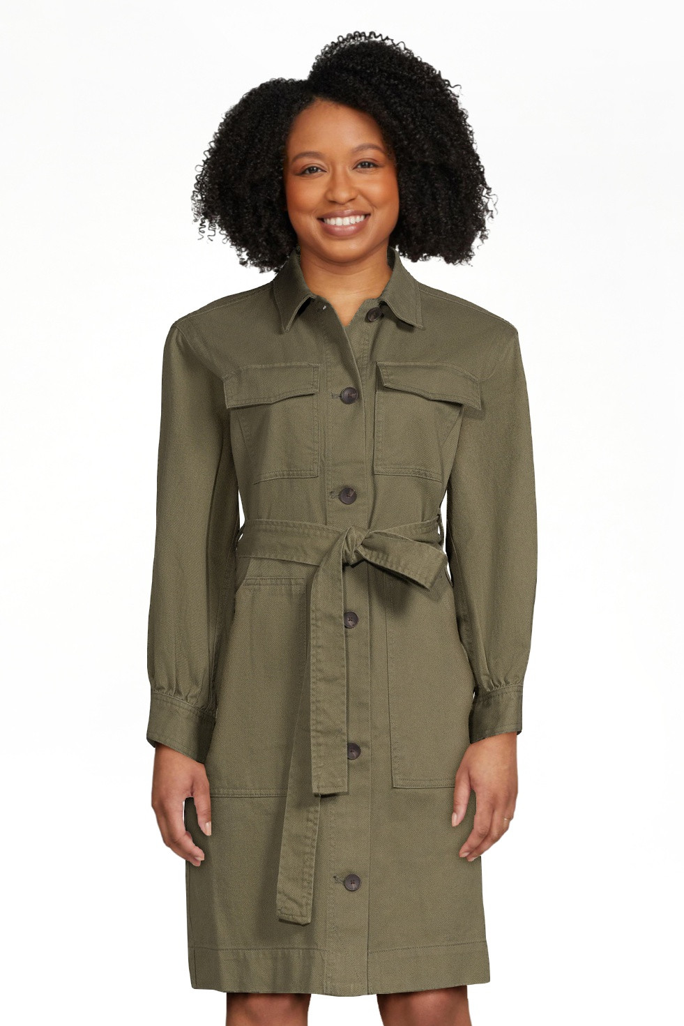 Free Assembly Women's Belted Utility Mini Dress with Long Sleeves, Sizes XS-XXL | Walmart (US)
