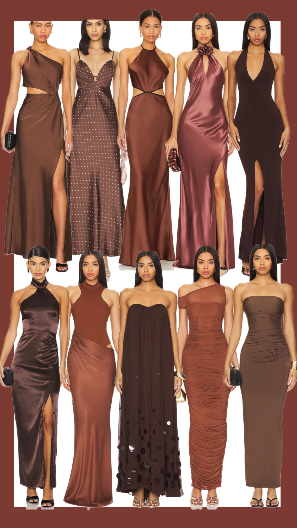 Favorite brown formal dresses🤎🤎

#LTKStyleTip #LTKU #LTKItBag
