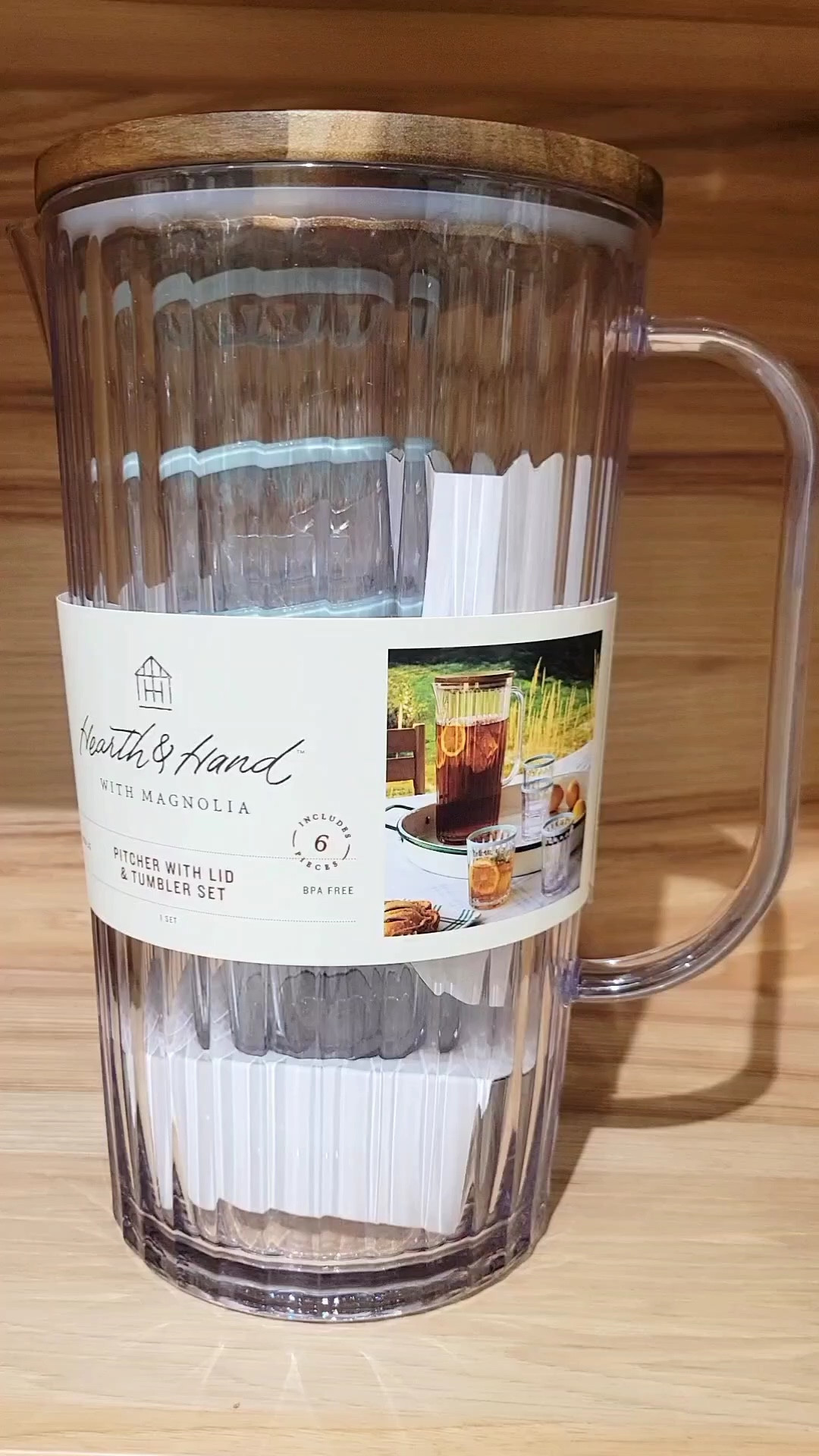 6pc Ribbed Plastic Pitcher and
Tumbler Serving Set Clear/Light Blue by Hearth & Hand with Magnolia from Target (use your redcard to save 5%) - I'm not the biggest fan of the blue cups BUT the pitcher is super cute (I LOVE wood lids) 😍 This would be great for parties or bbq's! You won't have to worry about bugs / flies.. thanks to the lid 🤪 Remember get a price drop notification if you heart a post/save a product 😉 

✨️ P.S. if you follow, like, share, save, or shop my post (either here or @coffee&clearance).. thank you sooo much, I truly appreciate you! As always, thanks for being here & shopping with me friend 🥹 

| al fresca dining, sisterstudio, kathleen post, madewell, memorial day, susiewright, travel outfit, meredith hudkins, wedding guest dress summer, country concert outfit, summer outfits, travel outfit, summer outfits, spring haul, summer dresses 2024, 2024 trends, 2024 summer, studio mcgee, brightroom, dinning table, dinning room, dinning room light, dinning room table, dinning chairs, dinning table decor, dinning room decor, dinning room chairs, dinning room rug, walmart home, neutral dinning room rug, neutral, neutral bedroom, round dinning tabel, walmart patio, walmart planter, walmart finds, walmart furniture, walmart outdoor, mainstays, Thyme and Table, opalhouse, threshold, target decor, home finds, boho, boho home decor, boho home inspo, kitchen inspo, living room inspo, home inspo, budget friendly, hone decor under, on sale, on clearance |

#LTKxelfCosmetics #LTKover40 #LTKhome #LTKxWayDay #LTKsalealert #LTKmidsize #LTKparties #LTKfindsunder50 #LTKfindsunder100 #LTKstyletip #LTKbeauty #LTKfitness #LTKplussize #LTKworkwear #LTKunder100 #LTKswim #LTKtravel #LTKshoecrush #LTKitbag #LTKBaby #TTKbump #LTKkids #LTKfamily #LTKmens #LTKwedding #LTKbrasil #LTKaustralia #LTKAsia #LTKcurves #LTKbaby #LTKbump #LTKRefresh #LTKfit #LTKunder50 @liketoknow.it #liketkit https://liketk.it/4Gz8b