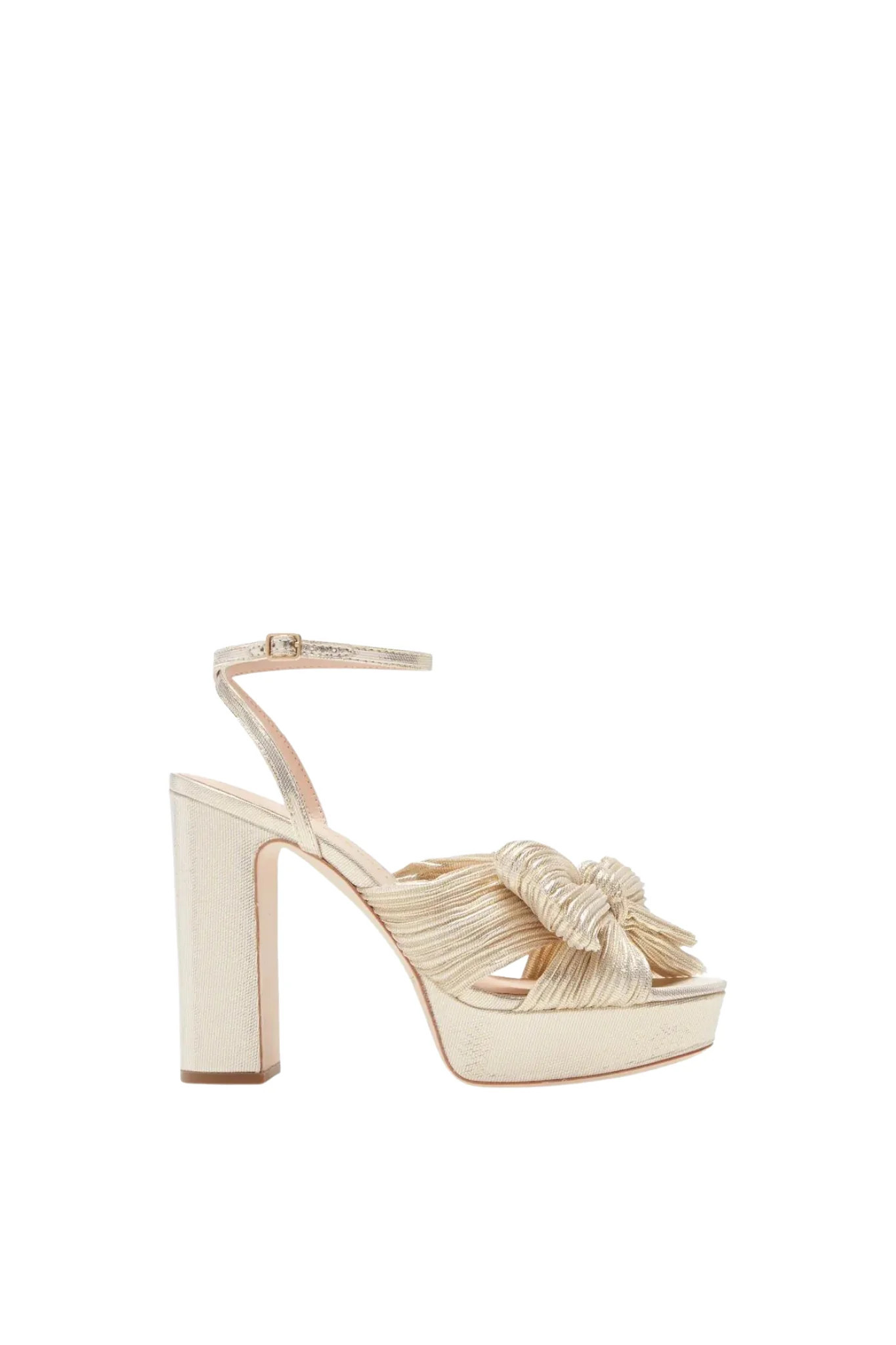 Natalia Platform Sandal in Platinum 10 | Oliver Clothing