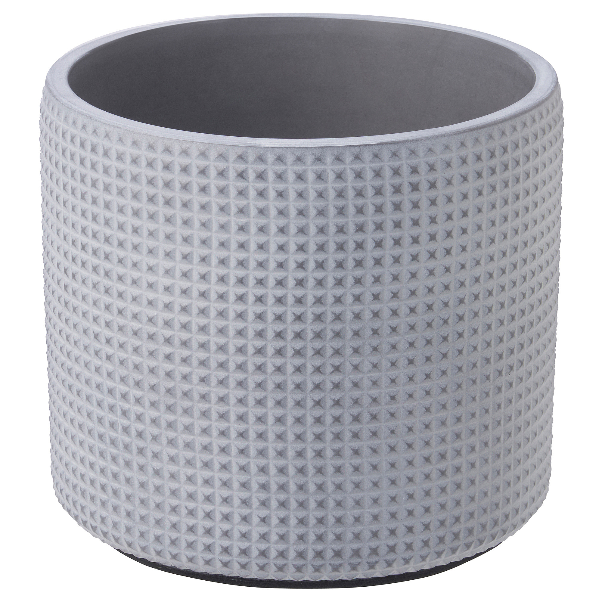 BÄCKDRÅG Plant pot, dotted surface/white gray, 6 " | IKEA US