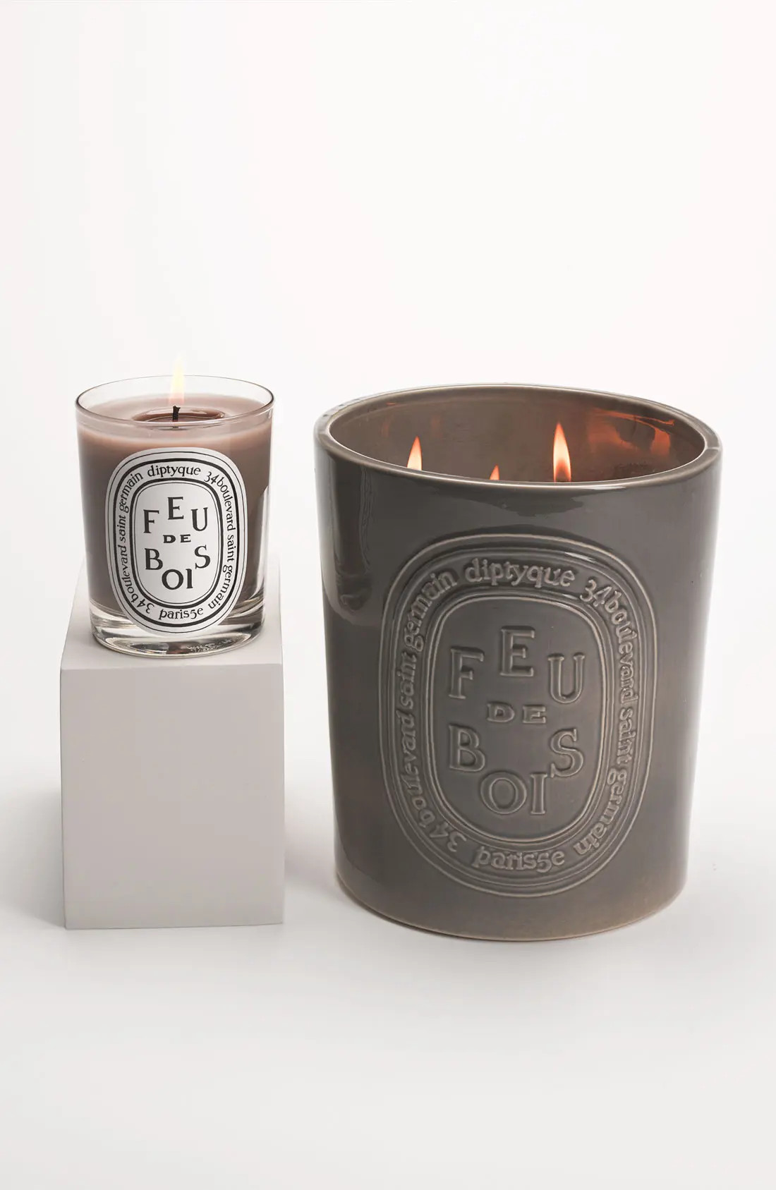 Diptyque Feu De Bois/wood Fire Candle, Size 10.2 oz - Black | Nordstrom
