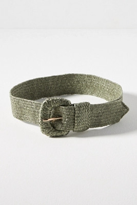 Raffia-Wrapped Stretch Waist Belt | Anthropologie (US)