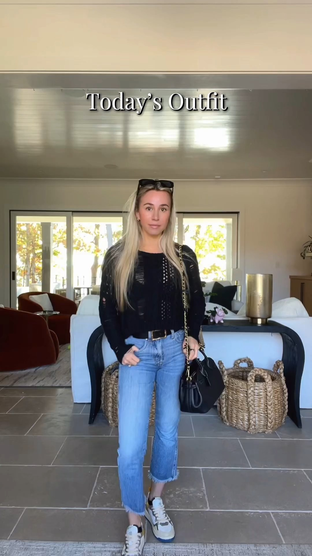 Keeping it simple, chic, and comfy today 🖤 My go-to fall uniform: a black sweater, good denim, and the cutest sneakers. Everything is linked for you!
•
•
•
fall ootd 2025
revolve black sweater outfit
madewell jeans outfit inspo
madewell denim fall outfit
alice and olivia belt styling
oncept sneakers outfit
coach bag with chain strap
tiktok sunglasses aesthetic
tiktok earrings set
maybelline glaze berry haze
black and denim outfit ideas
casual chic fall outfit
everyday fall outfit inspo
neutral fall wardrobe
minimalist fall style
elevated casual outfit
easy fall outfit ideas
street style fall look
charlotte style creator
ltk fall fashion 2025

#LTKStyleTip #LTKSaleAlert #LTKootd