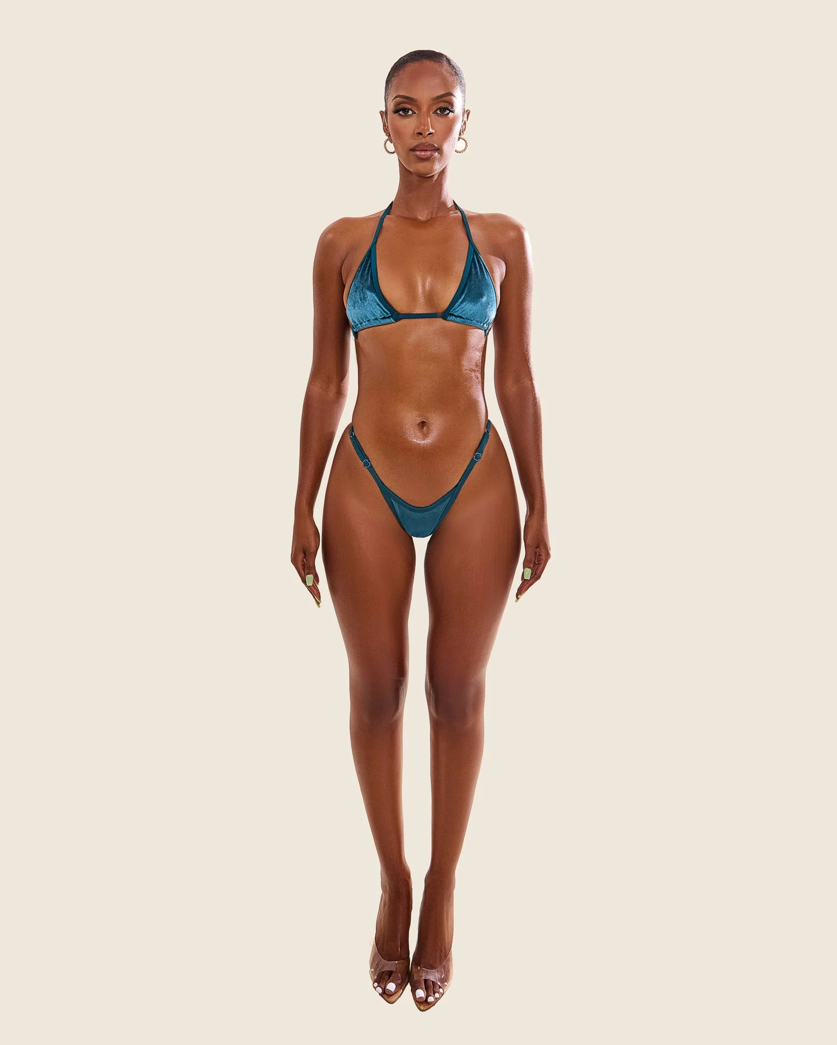 The Jordyn Bikini in Teal | Mars The Label