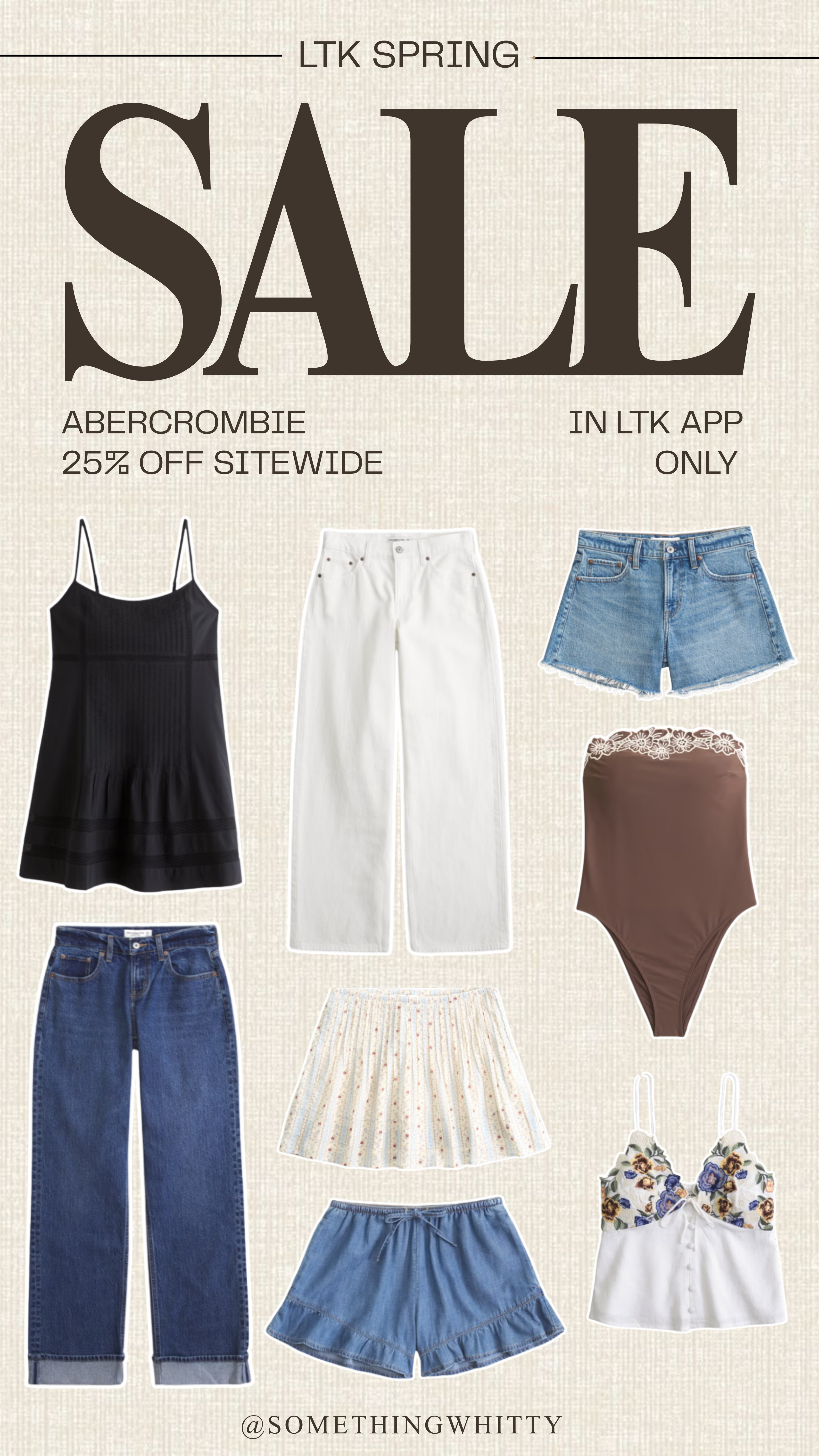 LTK SPRING SALE!!
Abercrombie is 25% off through the LTK app ONLY! When you checkout, you will get the discount code! 

So many amazing spring arrivals! 

 #LTKSpringSale #LTKootd #LTKSeasonal
