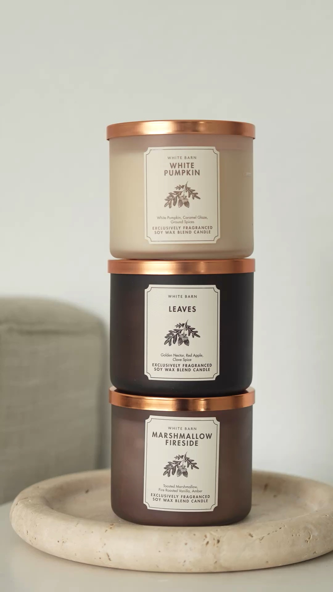 Stocked up on my favorite, fall candles from Bath and body Works