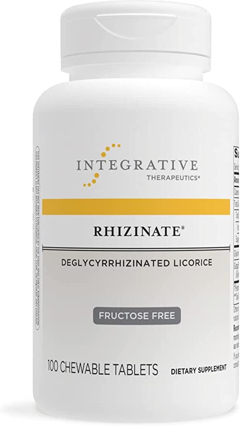 Amazon.com: Integrative Therapeutics Rhizinate Fructose Free - Deglycyrrhizinated Licorice (DGL) ... | Amazon (US)
