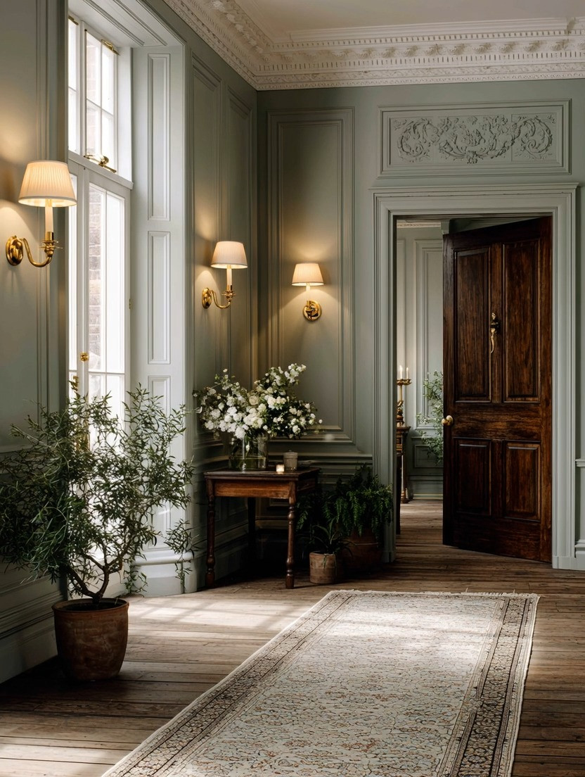 **The lighting detail that once belonged mostly to designer homes is making its way into modern homes—and we love it.**

Wall sconces have been used for centuries to bring warmth, symmetry and soft layers of light into beautiful interiors. For a long time, we mostly noticed them in grand homes, boutique hotels and designer spaces. Now, they’re becoming one of those small details that can completely change an everyday room.

This combination is especially beautiful: **antique gold wall lights with ivory shades against a soft sage green wall.** The sage brings calmness and nature, while the warm gold adds just enough elegance and contrast.

Place them in an entryway, hallway, beside a mirror, around artwork or anywhere that could use another layer of light. In the evening, they create that soft glow that makes harsh overhead lighting almost unnecessary.

And if you love the entire look, we’re tagging the **sage green paint inspiration too.**

Small details. Layered lighting. Beautiful color. That’s how a home starts to feel intentional.

#WallSconces #SageGreen #LayeredLighting #ElegantAndDriven
 

 #LTKHome