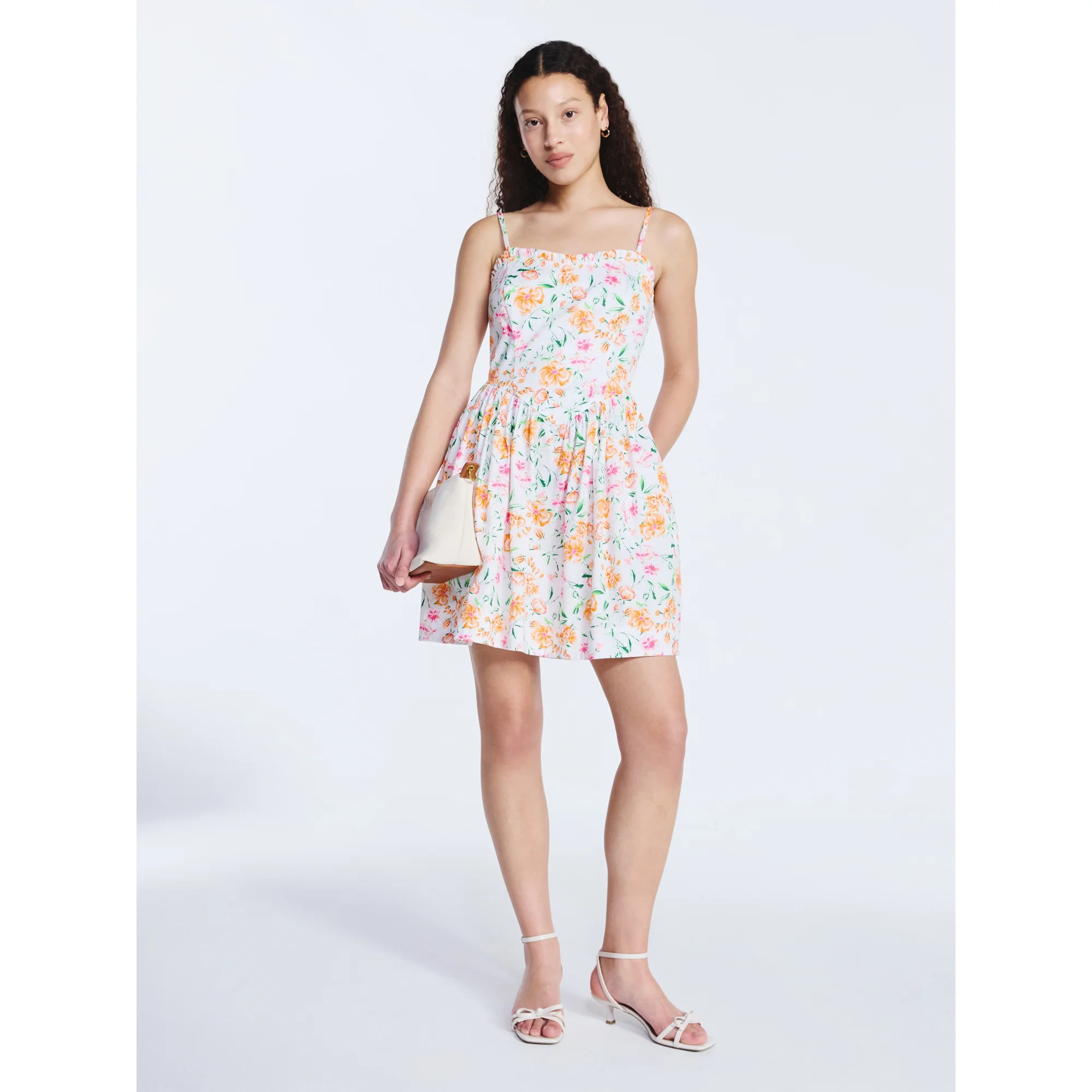 Free Assembly Women's Cotton Corset Mini Dress, Sizes XS-XXL | Walmart (US)