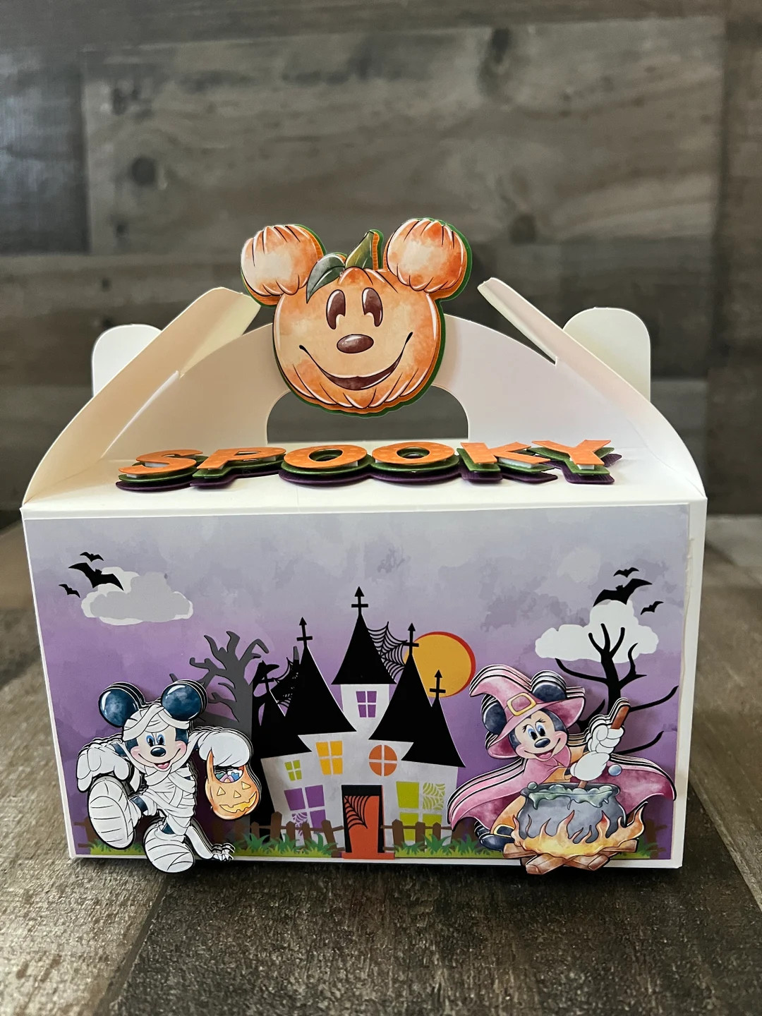 Halloween Mickey Mouse Favor Box Party Decor Mickey Mouse Party Halloween Minnie Mouse Halloween ... | Etsy (US)