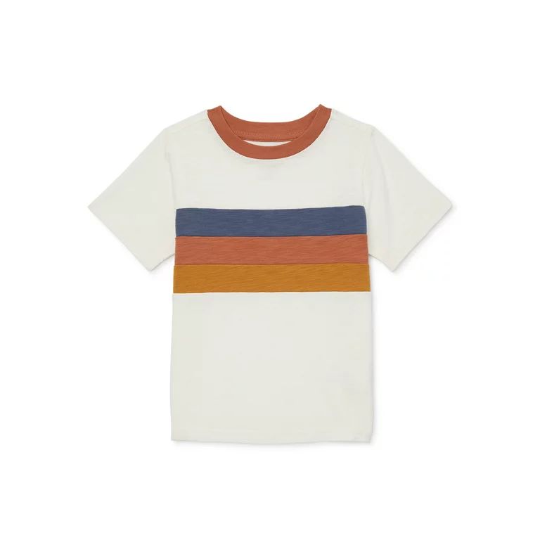 easy-peasy Toddler Boy Short Sleeve Ringer T-Shirt, Sizes 12M-5T | Walmart (US)