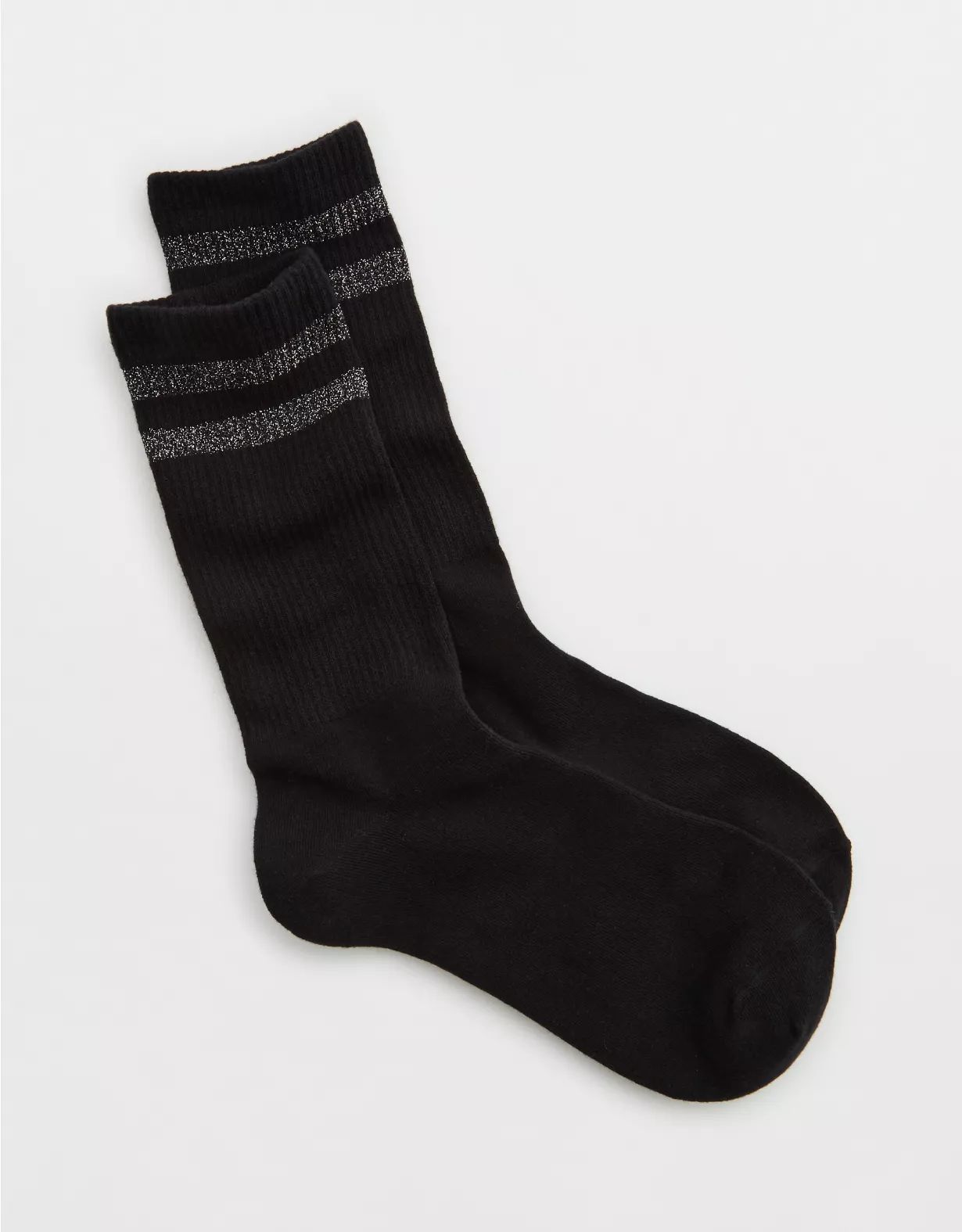 Aerie Ribbed Cotton Crew Socks | Aerie