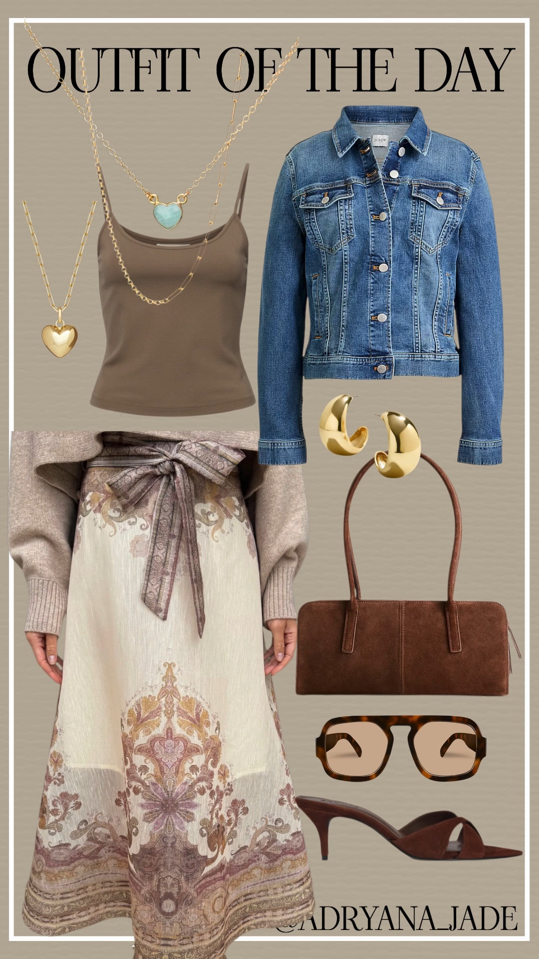 Tonight we’re celebrating my hubbylicious… and I wanted a look that felt easy, feminine, and special but not too dressy. 

This gorgeous maxi skirt in soft browns and pinks is everything - paired with a simple tank, a jean jacket, and finished with suede mules and a brown shoulder bag.

Effortless, chic, and ready for a beautiful evening. 

Cheers to my husband… and to all of you.

Everything’s linked in LTK. #styleover50 #over50andfabulous #over50fashion #midlifewomen



#LTKgrwm #LTKOver40 #LTKootd