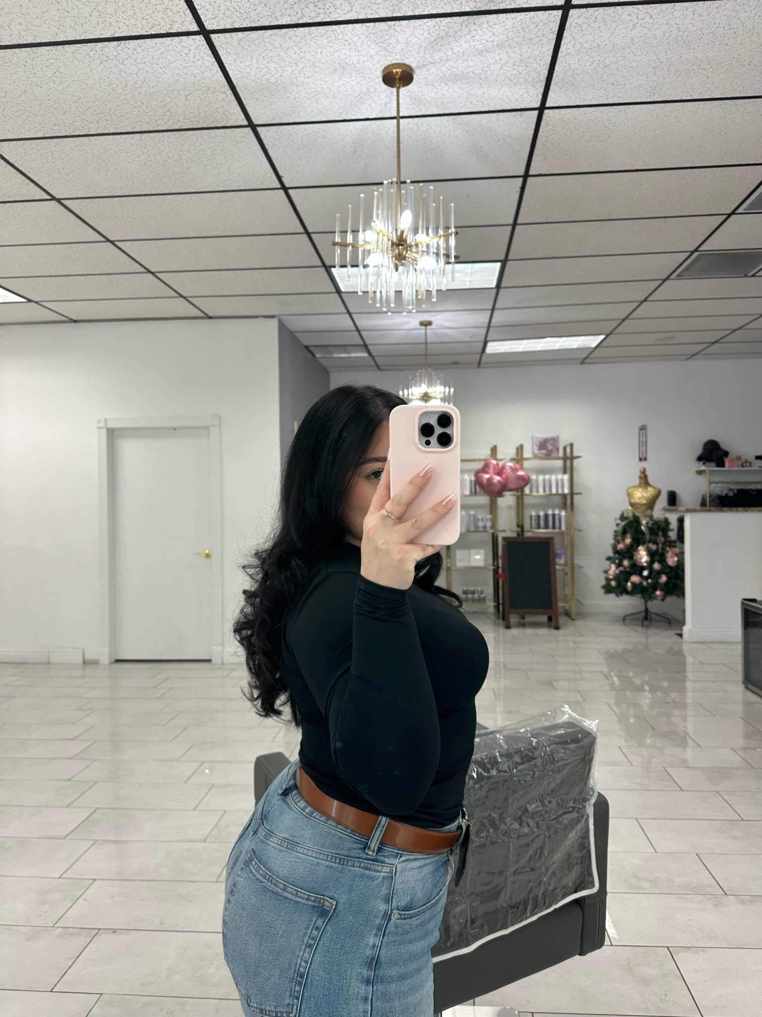 Fresh hair cut means a black top 🩷 

#LTKPetite #LTKU #LTKBeauty