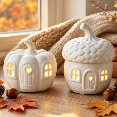 2026 New Luminous Pumpkin Acorn House Set – Cozy Halloween LED Tabletop Decor, Halloween Autumn House Decor with Glow Pumpkin Acorn House Night Lighted, Thanksgiving Fall Decorations Best Gift | Walmart (US)