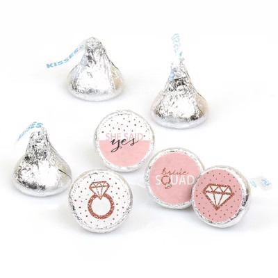 Big Dot of Happiness Bride Squad - Rose Gold Bridal or Bachelorette Party Round Candy Sticker Favors | Target