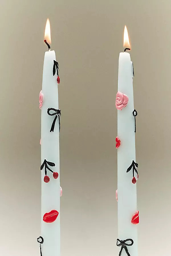 The Amour Taper Candles, Set of 2 | Anthropologie (US)