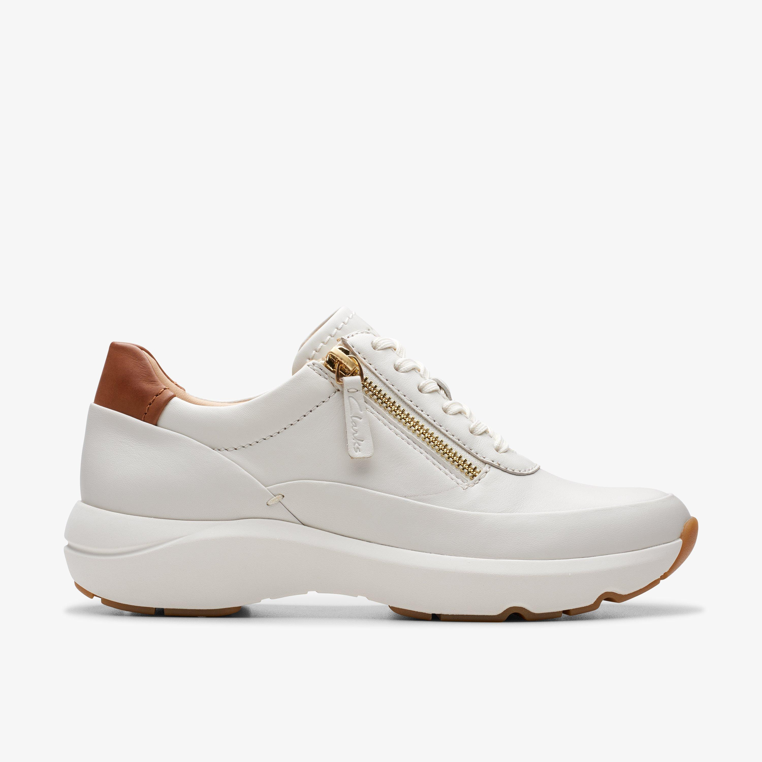 Women's Tivoli Zip Off White Leather Sneakers | Clarks | Clarks (US)