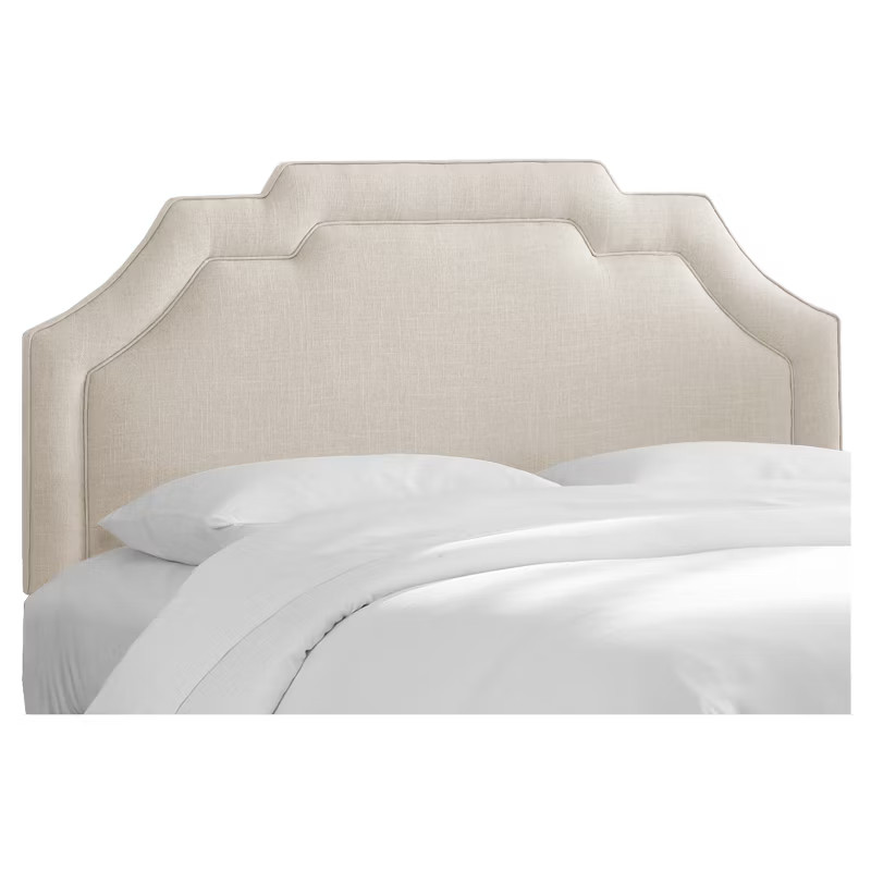 Axel Notched Bordered Headboard Linen - Skyline Furniture | Target
