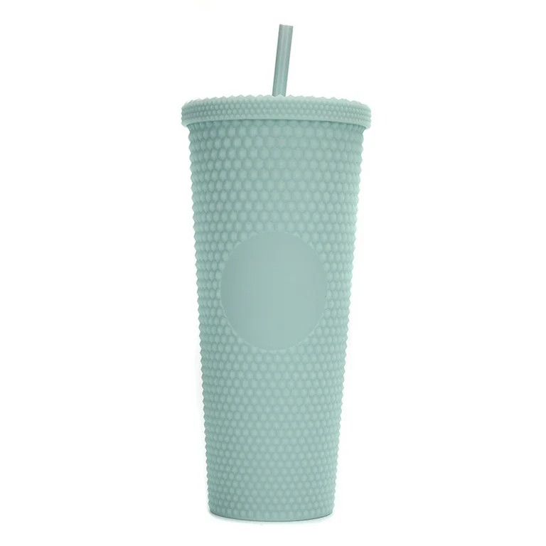 Mewmewcat 710ML/24OZ Large Capacity Water Cup Fully Studded Matte Tumbler Reusable  Cup with Wide... | Walmart (US)