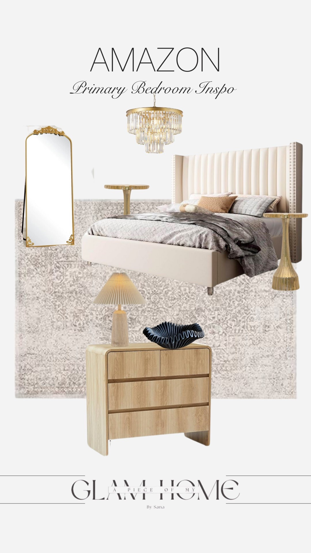 Luxe and glam modern primary bedroom from Amazon!

#LTKHome #LTKStyleTip