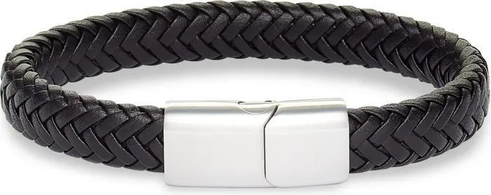Men's Woven Leather Bracelet | Nordstrom