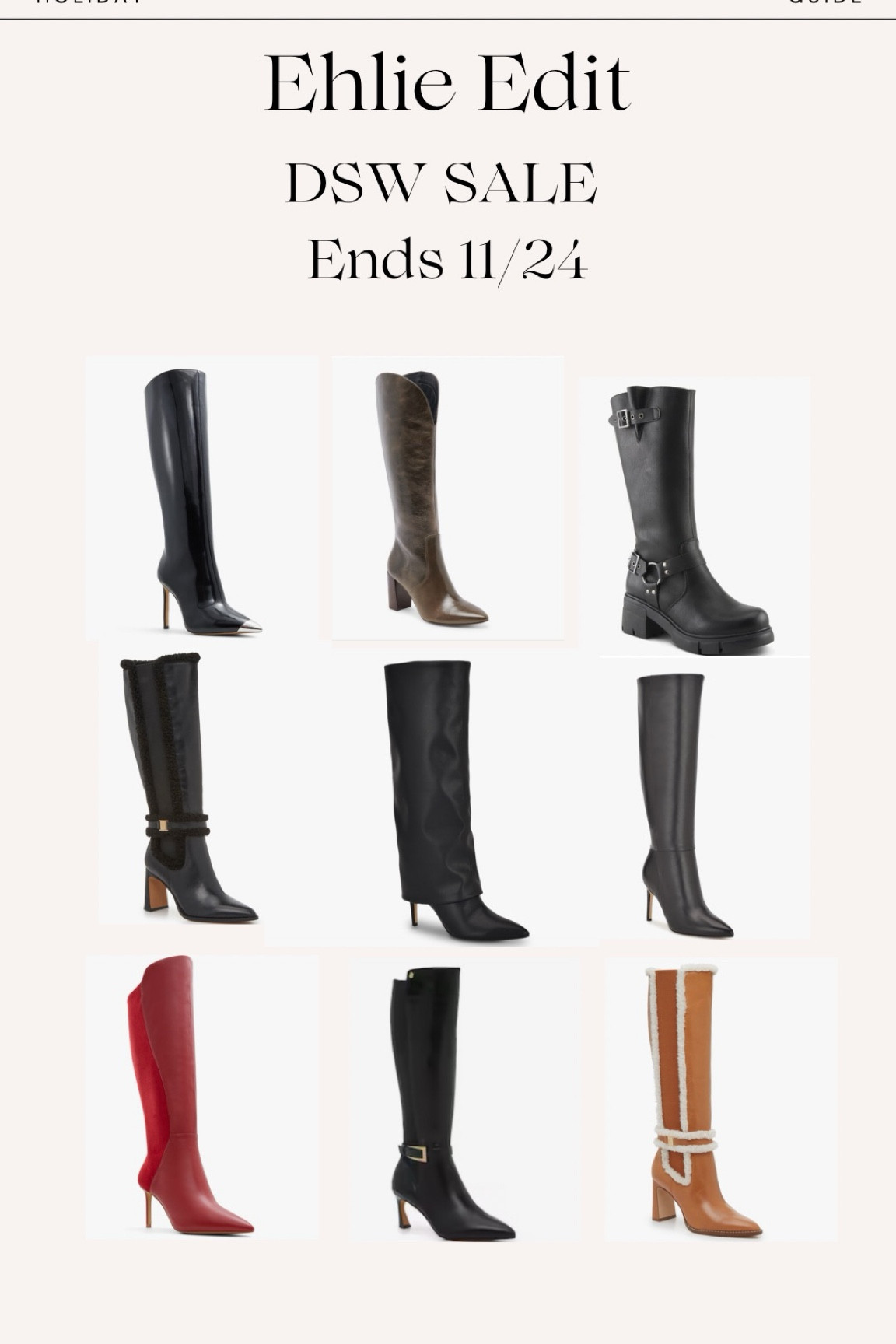 Black Friday sale at DSW. Added an option for wider calves too. CODE: BLACKFRIDAY30

#LTKSeasonal #LTKCyberWeek #LTKHoliday